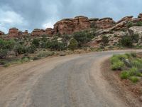 Utah's Gloomy Day: Red Rock Landscape