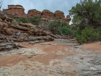 Utah's Gloomy Red Rock Landscape