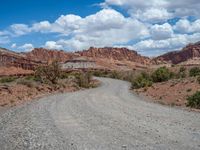 Utah Gravel Street: A Sandy Path in Capitol Reef