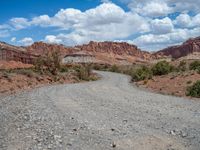 Utah Gravel Street: A Sandy Path in Capitol Reef