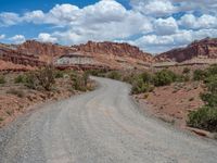 Utah Gravel Street: A Sandy Path in Capitol Reef