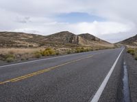 Utah Highland Road Through Mountain Desert