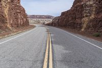 Utah Highway Through Red Rock Canyons (001)