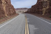 Utah Highway Through Red Rock Canyons 002