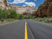 Utah Landscape: Asphalt with Clear Skies Above