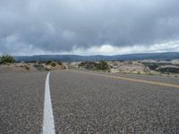 Utah Landscape: Asphalt Road and Clouds in Nature