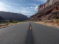 Utah Landscape: Asphalt Road Leading to the Colorado River