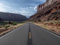 Utah Landscape: Asphalt Road Leading to the Colorado River