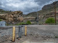 Utah Landscape: Asphalt Road with Mountain View