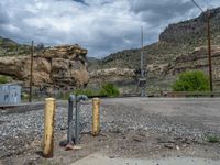 Utah Landscape: Asphalt Road with Mountain View