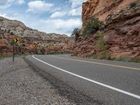 Utah Landscape: Asphalt Road and Breathtaking Nature