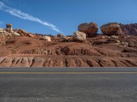 Utah Landscape: Profile of an Asphalt Road