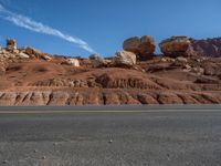 Utah Landscape: Profile of an Asphalt Road