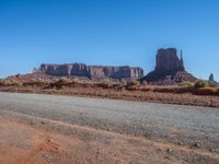 Utah Landscape: Clear Sky Over Monument Valley