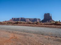 Utah Landscape: Clear Sky Over Monument Valley