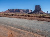 Utah Landscape: Clear Sky Over Monument Valley