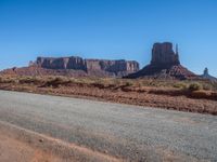 Utah Landscape: Clear Sky Over Monument Valley