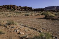 Utah Landscape: Clear Skies and Majestic Mountains