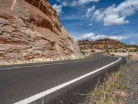 Utah Landscape: Clear Skies and Fluffy Clouds