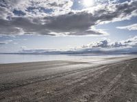 Utah Landscape: Clouds Over a Road with Asphalt