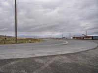 Utah Landscape: Endless Road Under a Grey Sky