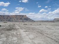 Utah Landscape: Factory Butte and the Gravel Surface