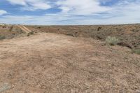 Utah Landscape: Gloomy Grey Sky Over the Horizon