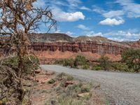 Utah Landscape: Gravel Track and Clouds