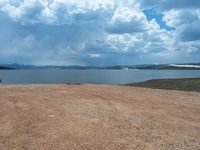 Utah Landscape: A Lake under a Clear Sky