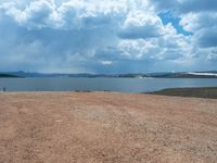 Utah Landscape: A Lake under a Clear Sky