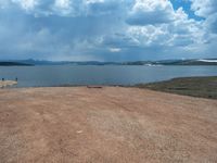 Utah Landscape: A Lake under a Clear Sky