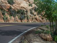 Utah Landscape: Mountain and Asphalt Road