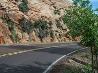 Utah Landscape: Mountain and Asphalt Road