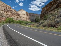 Utah Landscape: An Open Road with Asphalt