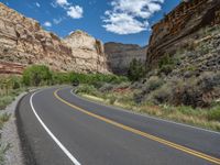 Utah Landscape: An Open Road with Asphalt