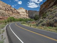 Utah Landscape: An Open Road with Asphalt