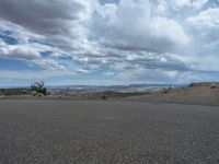 Utah Landscape: Open Space and Asphalt Roads