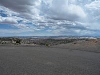 Utah Landscape: Open Space and Asphalt Roads