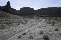 Utah Landscape: Red Rocks and Mountain Range