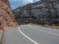 Utah Landscape: A Road Lined with Asphalt