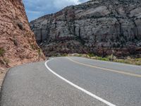 Utah Landscape: A Road Lined with Asphalt