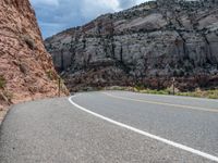 Utah Landscape: A Road Lined with Asphalt