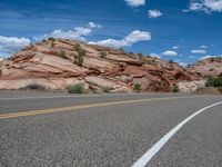 Utah Landscape: Road and Asphalt on a Beautiful Day