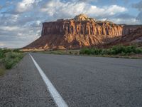 Utah Landscape: Road at the Break of Dawn