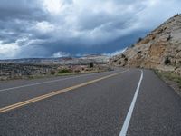 Utah Landscape: Road Under a Clear Day Sky