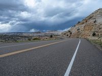 Utah Landscape: Road Under a Clear Day Sky