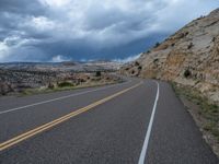 Utah Landscape: Road Under a Clear Day Sky