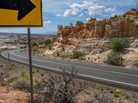 Utah Landscape: A Road with Clear Skies and Stunning Views