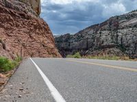 Utah Landscape: Road and Clouds