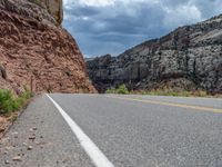 Utah Landscape: Road and Clouds